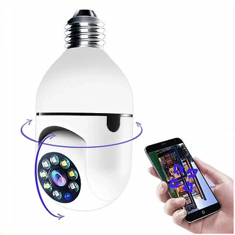Cámara Ampolleta 360° de seguridad con WIFI