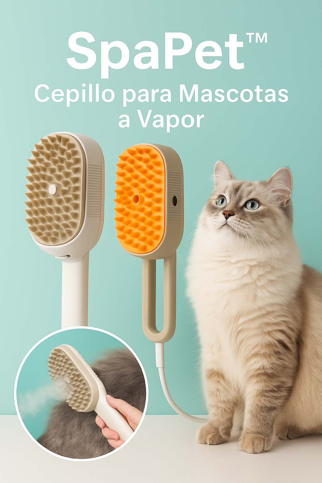 SpaPet™ - Cepillo a vapor recargable